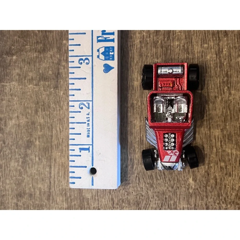 Hot Wheels Bone Shaker Open Top Metallic Red Skulls‎ Hot Rod Loose Die Cast EUC